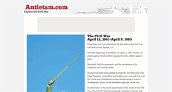 Desktop Screenshot of antietam.com